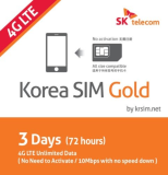 _Korea SIM Gold_ SKT 4G LTE Prepaid USIM Unlimited Data _  010 Number for Voice _ Message Receiving